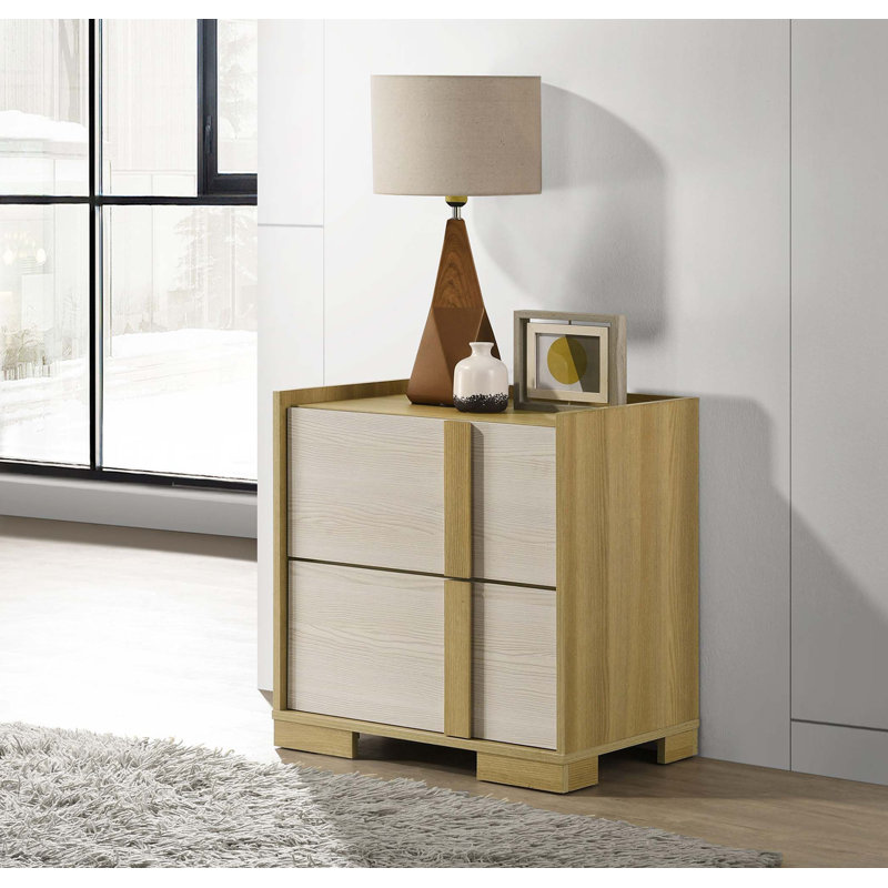 Table de chevet 2 tiroirs Modern