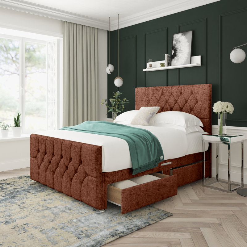 Upholstered Bed, Brown, Kingsize (5')