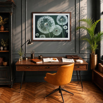 Joyful Dandelion Flowers - Framed Print