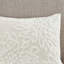 3 Piece Tufted Cotton Chenille Floral Comforter Set, Off-White, King/Cal King, And Hypoallergenic-119313570-119313571