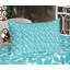 Drap-housse et coussin décoratif Ambesonne, bleu azur-106799052