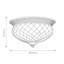 Bellville Glass Flush Mount-9580060-9580059