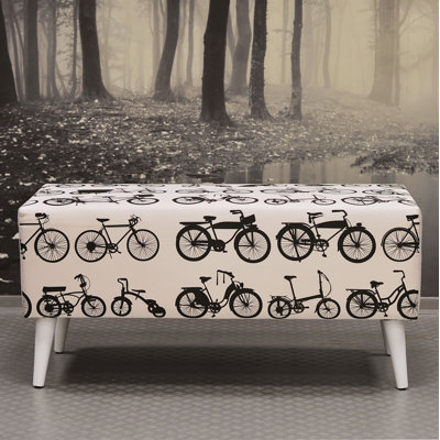 Polyester Blend Upholstered Bench