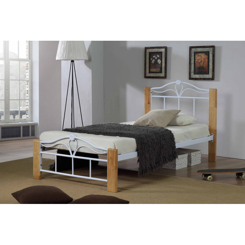 Elburn Bed Frame, Kingsize (5'), White