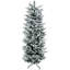 Grand arbre de Noël artificiel enneigé 6 pi avec 477 branches de neige, ouverture automatique, base en acier
