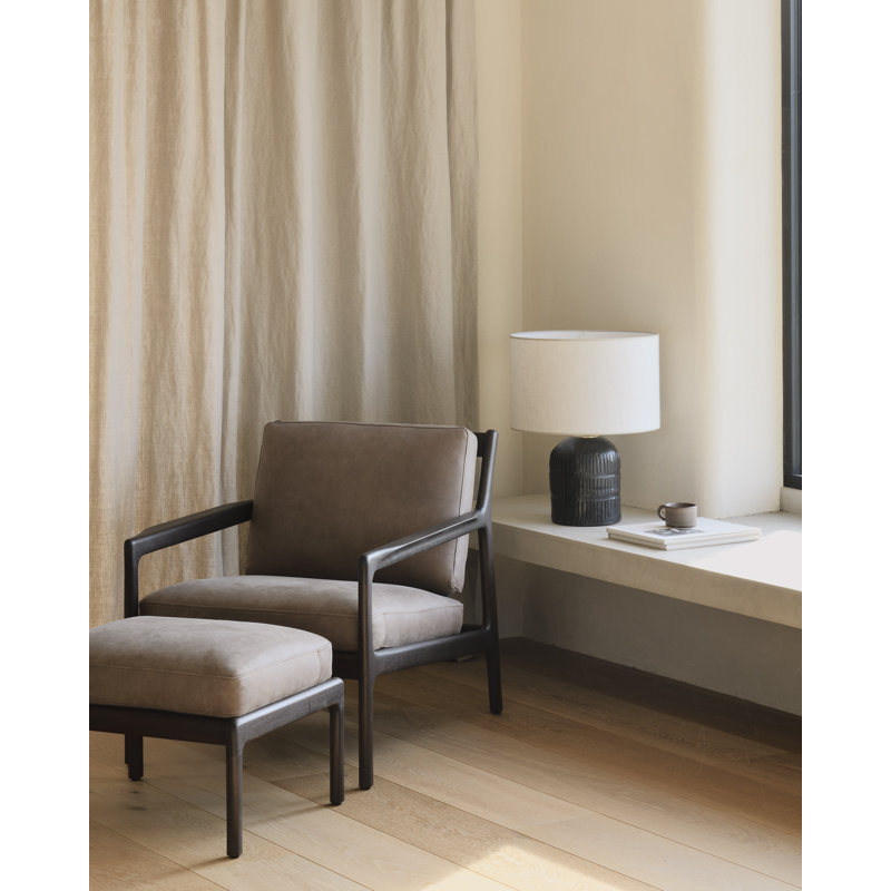 Jack Outdoor Ottoman, Terra Nubuck