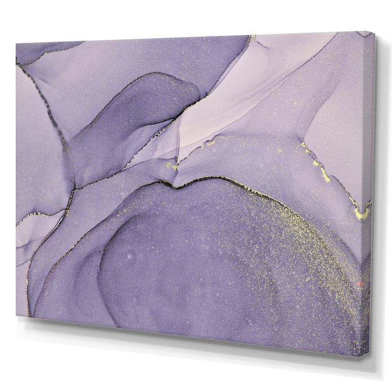 «Mauve et gris», impression sur toile, Toile tendue, H 40 po x l 60 po x P 1,5 po