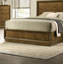 Mobilier de chambre à coucher à panneau en bois de style lit double 1 pi-1841353716