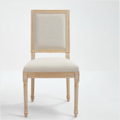 Chaise rembourrée avec pieds en bois