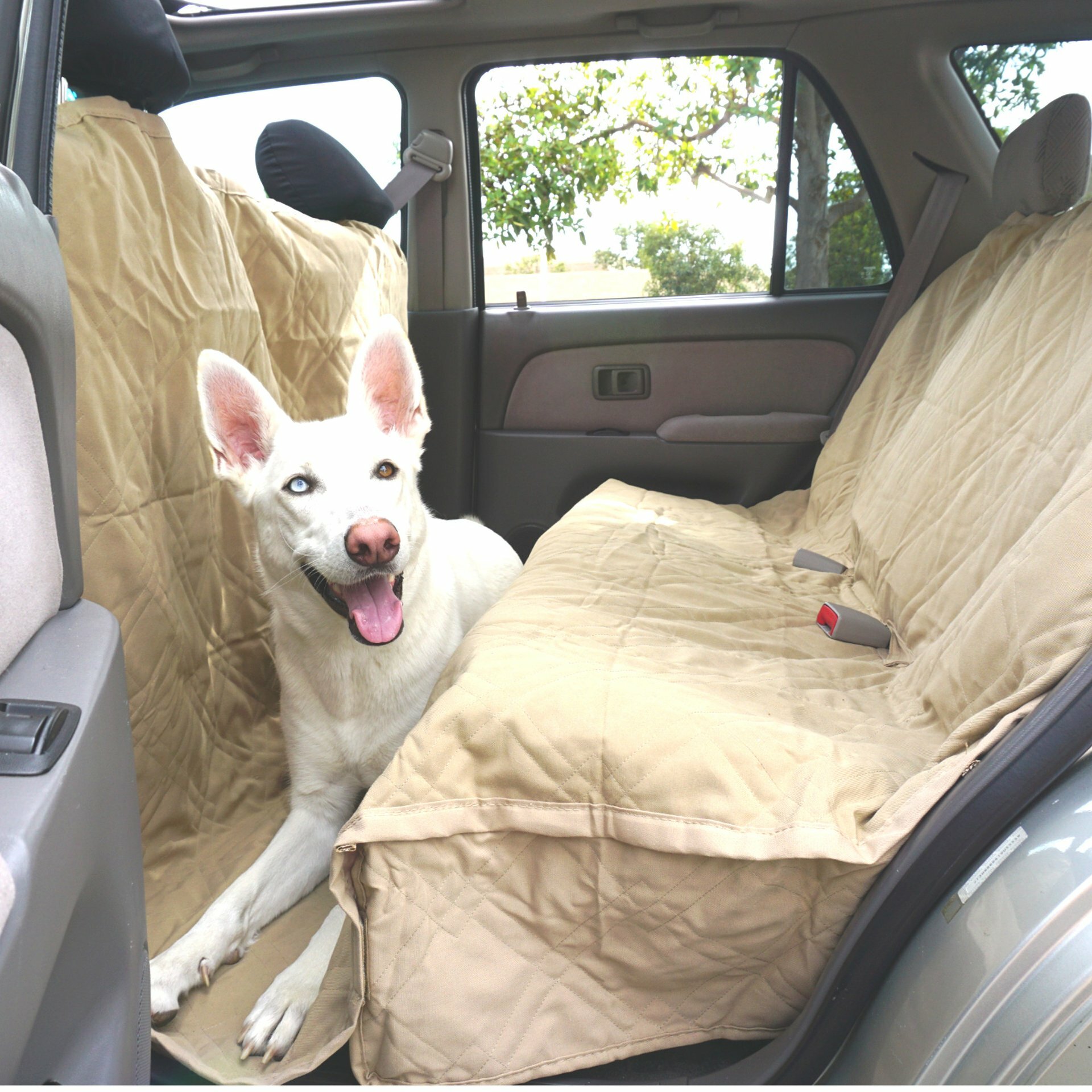 Dog Car Seat Cover for Back Seat, Waterproof Pet Seat Cover Scratch Proof & Nonslip Dog Hammock for Cars Trucks and Suvs,XL Tucker Murphy Pet Size: L