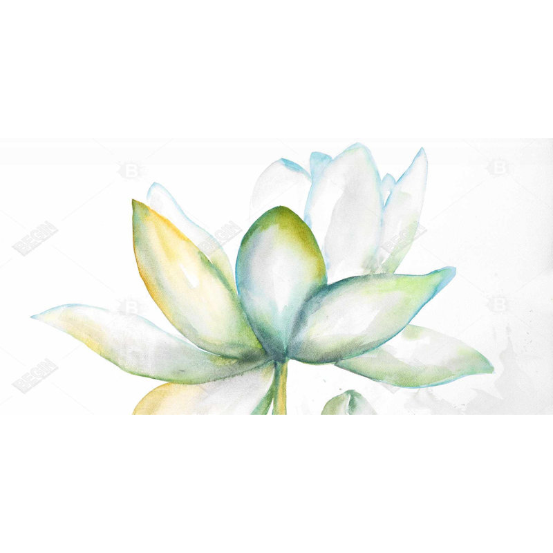 Abstract lotus flower - 15.75"x31.50" Desk mat