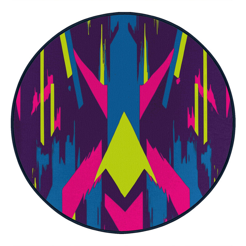 Warp Line Rug, Round 6'