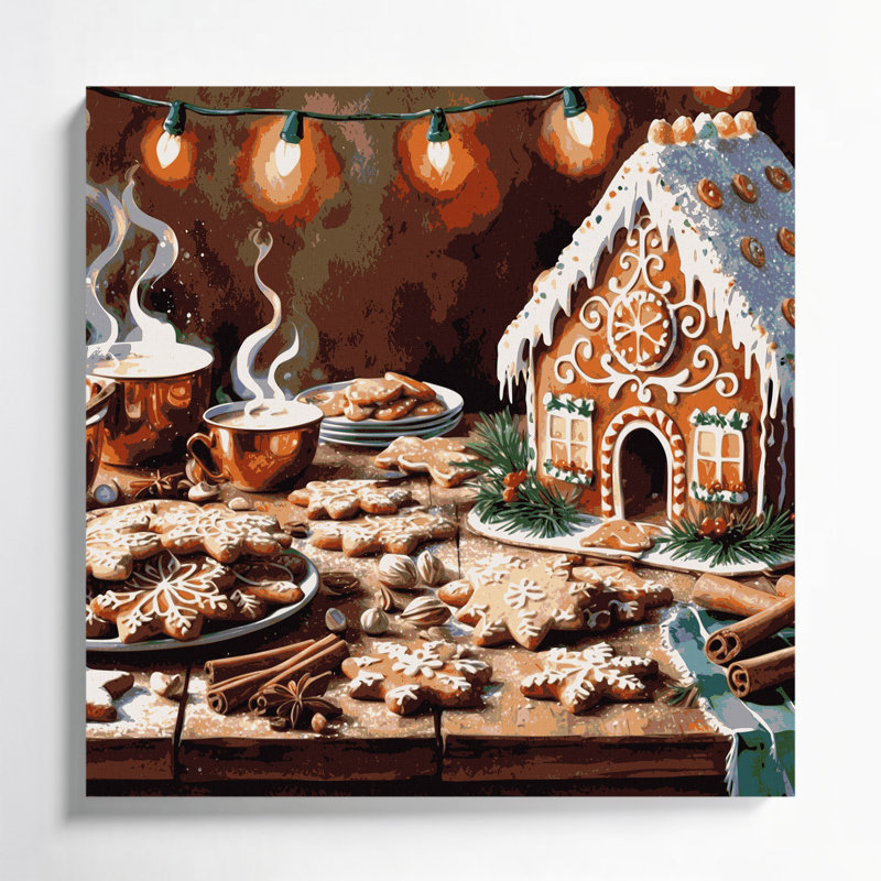 Art mural sur toile de Noël, H 12 po x l 12 po
