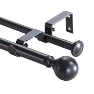 Lipsey Adjustable 0.63'' Double Curtain Rod