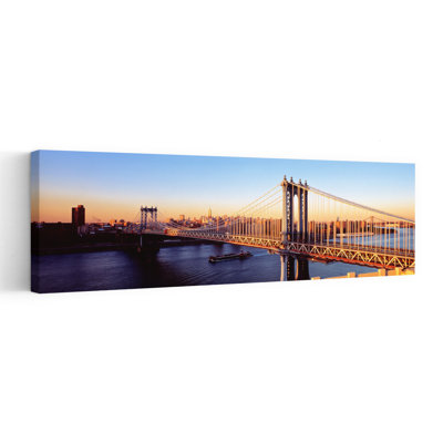 «Manhattan Bridge», New York, État de New York, États-Unis, art contemporain abstrait, art mural