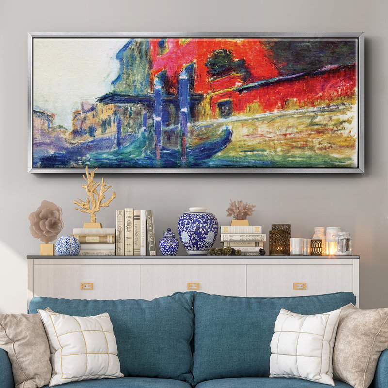The Red House, 1908- Framed Canvas