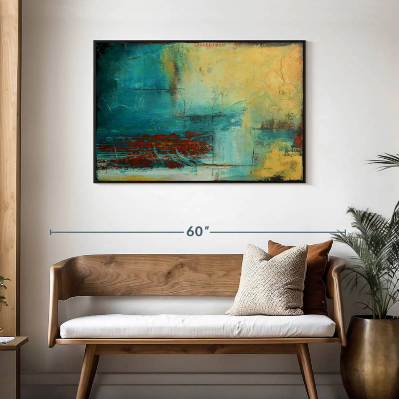 Limite éloignée, Cadre flottant noir, 43 po x 29 po