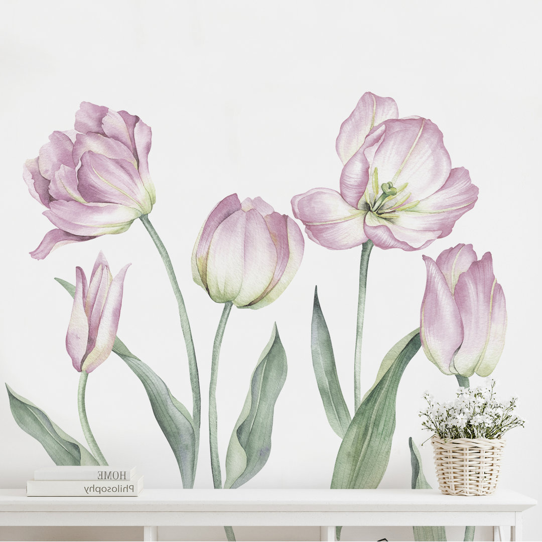 Plants & Flowers Non-Wall Damaging Accent Red Barrel Studio®