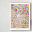 « kansas city missouri city map », impression sur toile tendue brun clair-1929080786