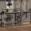 Lozan Rectangular Metal Outdoor Bar Table , in. W 14.6'' in. D-1405900673