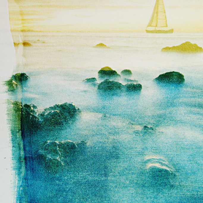 Parvez Taj - Wrapped Canvas Painting, 45cm H x 45cm W