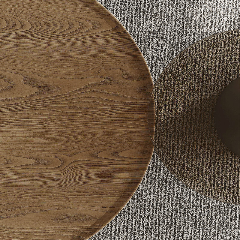 Table basse avec plateau en verre trempé