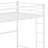 Twin Metal Loft Bed With Desk, Ladder And Guardrails-101953816