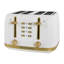 Grille-pain West Bend Timeless 4 tranches, en blanc / or