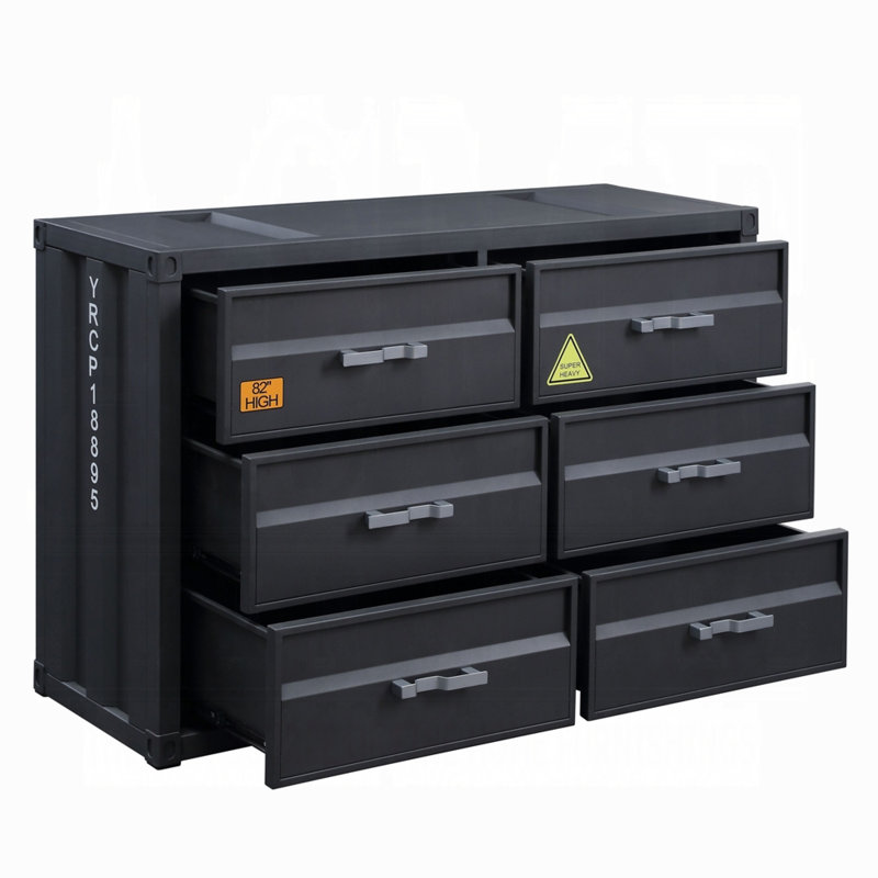 Spandrel 6-Drawer 48.6'' Wide Metal Dresser