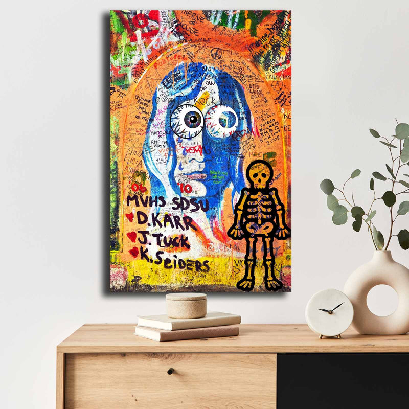 Superbe peinture sur toile décorative de 17,7 po x 27,6 po | 100% toile avec cadre 100% bois (épaisseur: 1,1 pouce) | Parfait pour la décoration intérieure, le salon et les espaces de bureau, les couleurs vives et le design élégant
