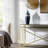 Glass Vase Modern Decorative Accent with Textured Band and Curved Silhouette for Contemporary Interiors and Stylish Design Enhancements in Living Room or Entryway Display Arrangement-1507726760