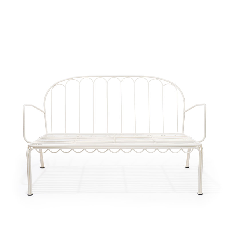 AL FRESCO LOVE SEAT - ANTIQUE WHITE, White