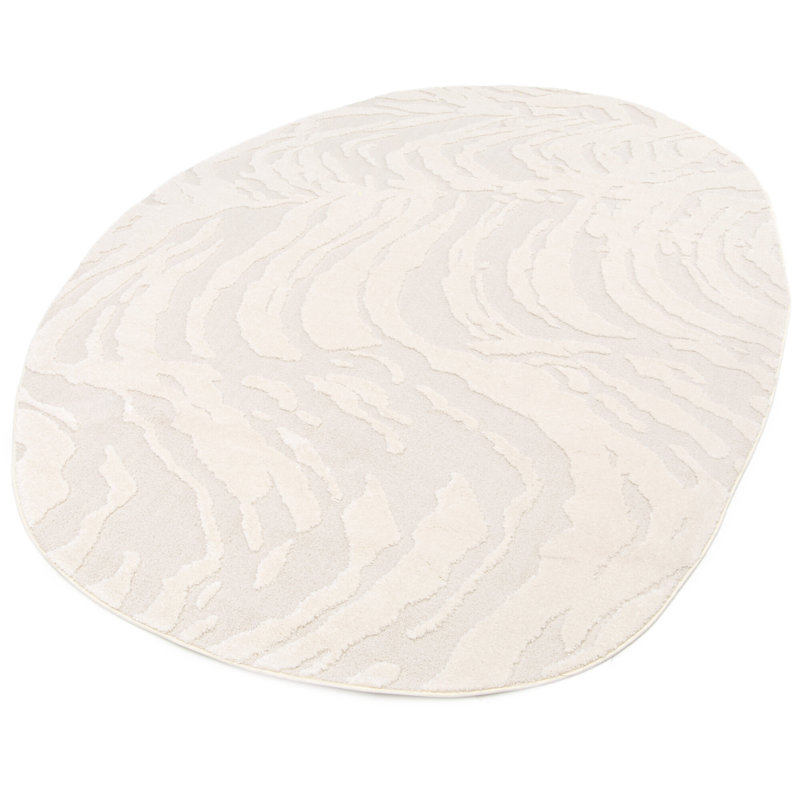 Oval Abstract Area Rug, Oval 200 x 290 cm