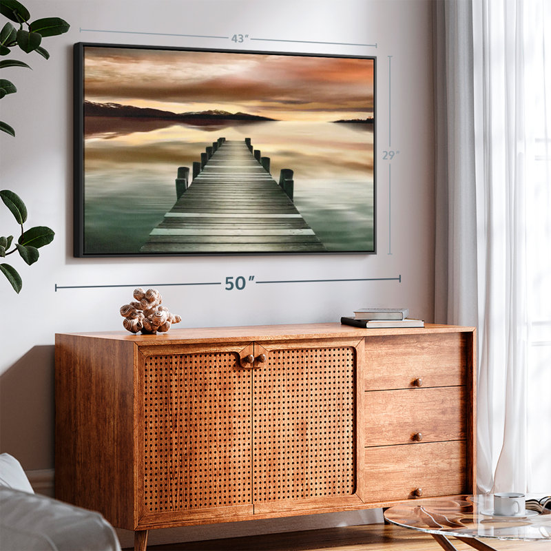 «Sunset Jetty Wall Art», H 29 po x l 43 po