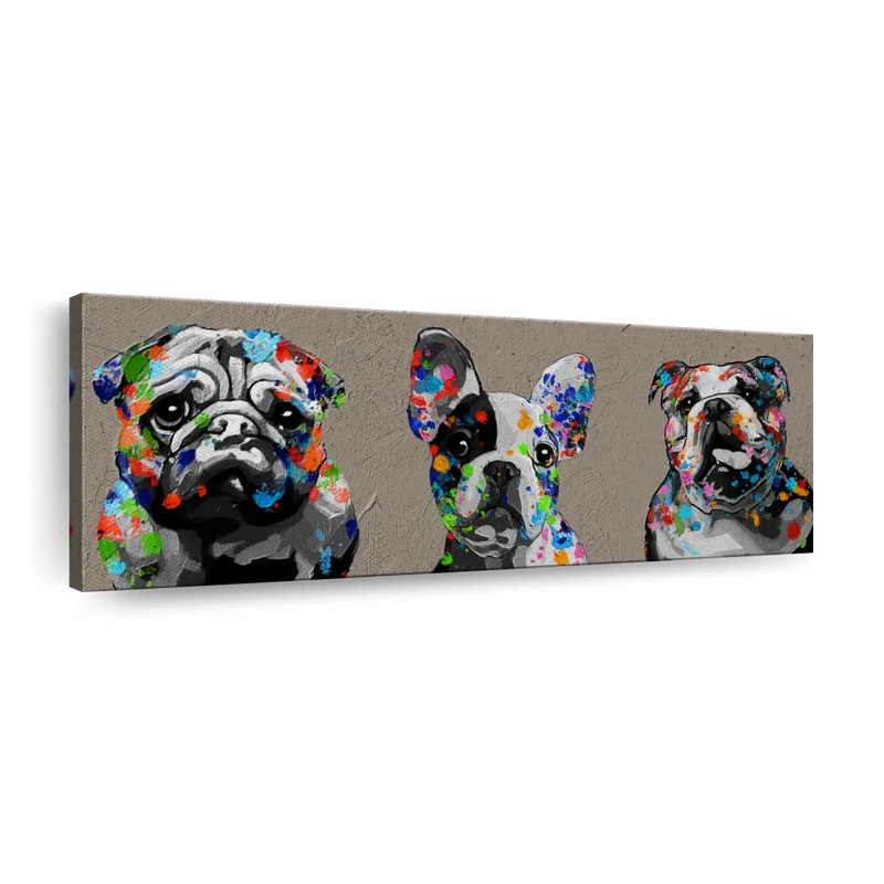 " Bulldogs ", 14" H x 42" W x 1.25" D