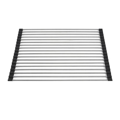 Premium Adjustable Stainless Steel Over the Sink Dish Rack