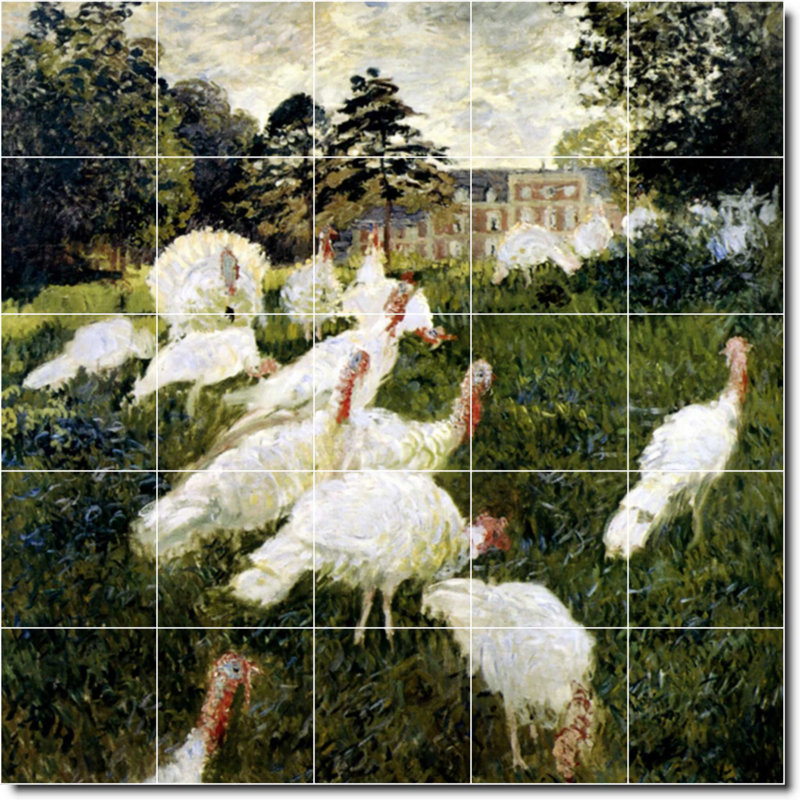 Carreau de peinture murale 40 po x 40 po 8 po x 8 po, Oiseau 06256