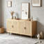 Console en bois avec 2 armoires, bois
