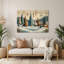 «Christmas Retro Christmas Designs», art mural en métal beige