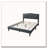 Burlap Fabric Headboard Bedframe