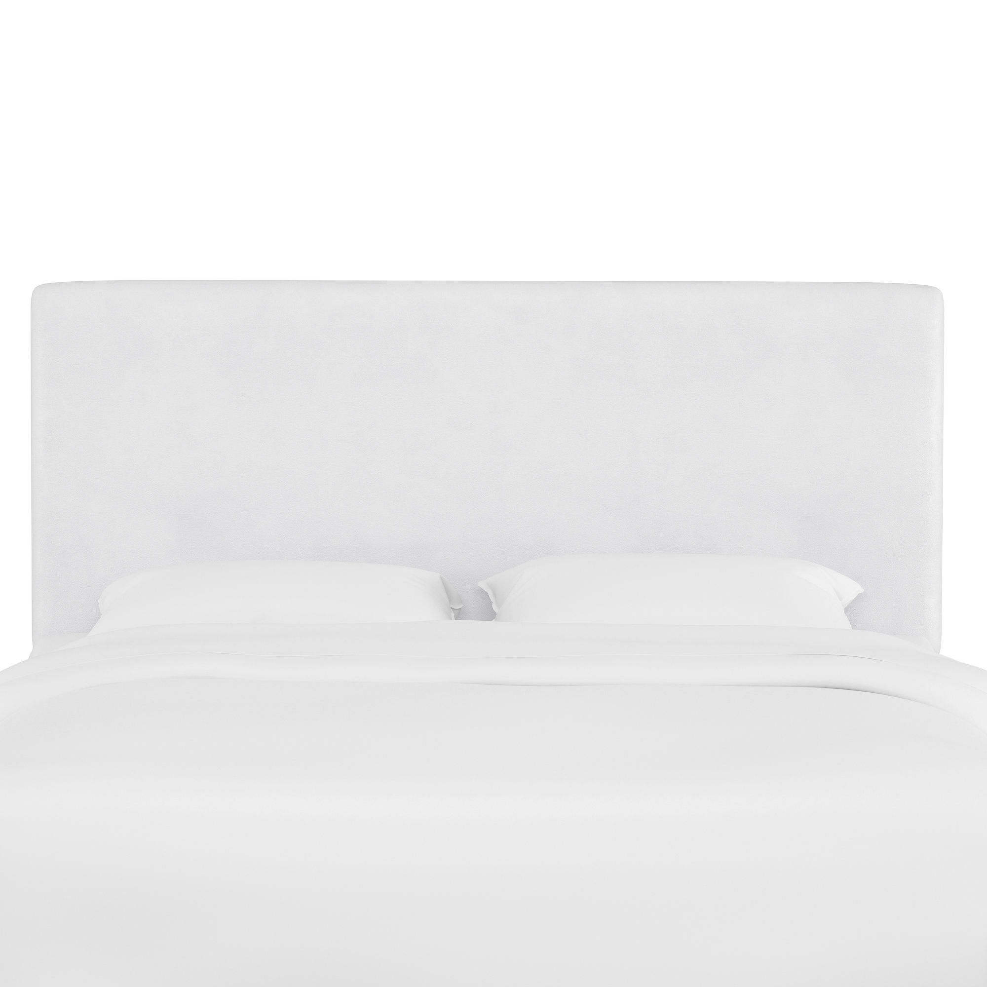 Eisley Upholstered Headboard, Classic White Velvet, Twin