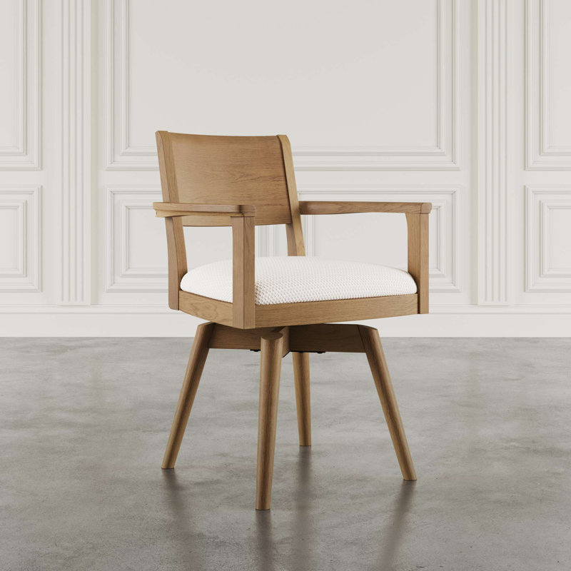 Chaise rembourrée Peterson Mid-Century, Brown