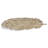 18" Gold Feather Metal Handmade Tray