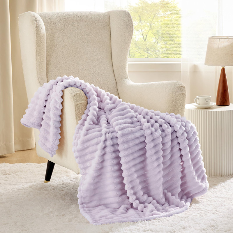 Bedsure Fitted Sheet Deep - Bed Sheets Extra Deep Pocket made of Soft Brushed Microfiber for Bed, 200cm x 150cm, Lavender Fog