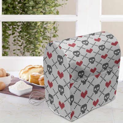 East Urban Home Gray/Red Stand Mixer Cover -  002FA813AAC34B719CE919F6EF8248A0