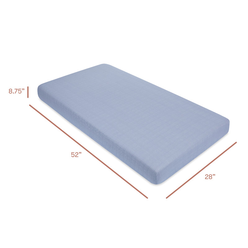 Dewdrop Muslin Crib Sheet