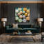 Desserts, gâteaux de riz, art mural sur toile beige-1655650082