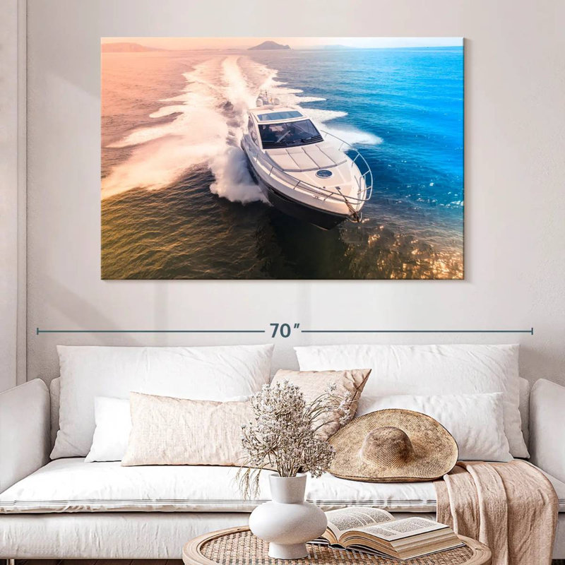 Mehar Speeding Yacht, 34" H x 51" W
