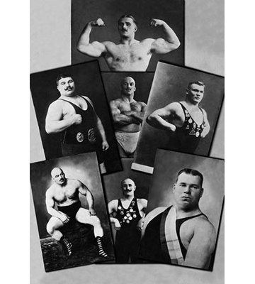 Seven Bodybuilding Champions Photographic Print