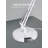 Swing Arm Table Lamp, Large Size Height 29.7", Adjustable Metal Desk Light With Wooden Accent-1326662659